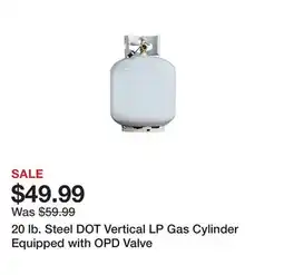 Tractor Supply Company 20 lb. Steel DOT Vertical LP Gas Cylinder Equipped with OPD Valve offer