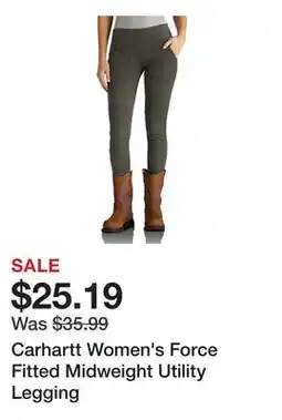 Tractor Supply Company Carhartt Women's Force Fitted Midweight Utility Legging offer