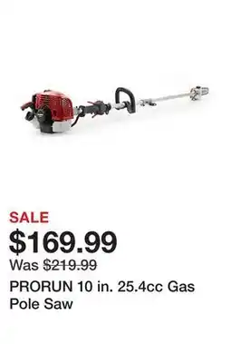 Tractor Supply Company PRORUN 10 in. 25.4cc Gas Pole Saw offer