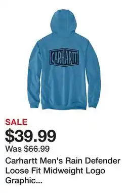 Tractor Supply Company Carhartt Men's Rain Defender Loose Fit Midweight Logo Graphic Sweatshirt offer