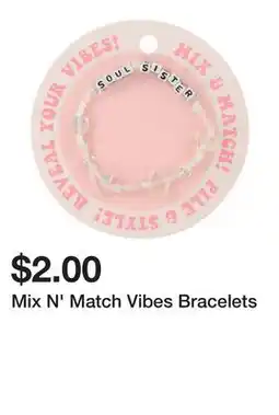 Five Below Mix N' Match Vibes Bracelets offer