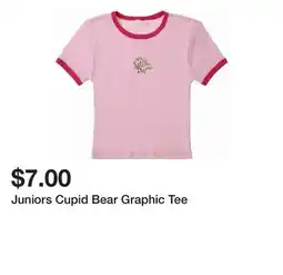 Five Below Juniors Cupid Bear Graphic Tee offer