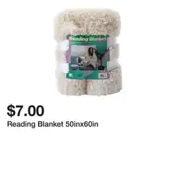 Five Below Reading Blanket 50inx60in offer