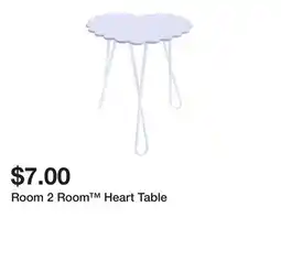 Five Below Room 2 Room Heart Table offer