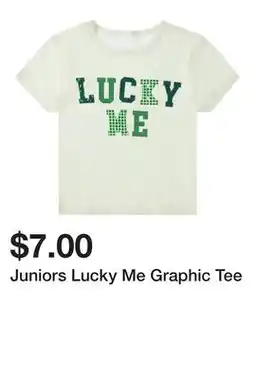 Five Below Juniors Lucky Me Graphic Tee offer