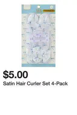 Five Below Satin Hair Curler Set 4-Pack offer