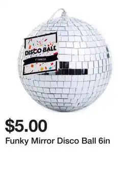 Five Below Funky Mirror Disco Ball 6in offer