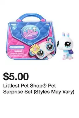 Five Below Littlest Pet Shop Pet Surprise Set (Styles May Vary) offer