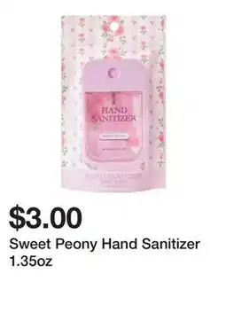 Five Below Sweet Peony Hand Sanitizer 1.35oz offer