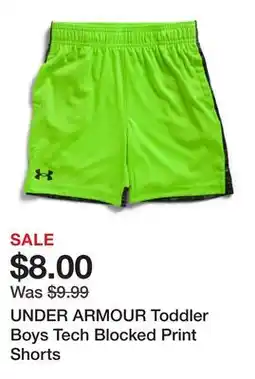 Marshalls UNDER ARMOUR Toddler Boys Tech Blocked Print Shorts offer