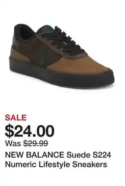 Marshalls NEW BALANCE Suede S224 Numeric Lifestyle Sneakers offer