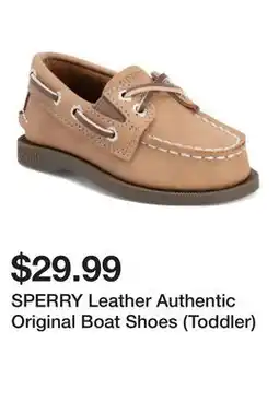 Marshalls SPERRY Leather Authentic Original Boat Shoes (Toddler) offer