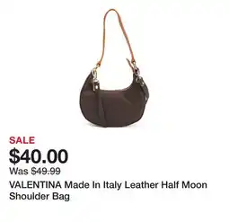 Marshalls VALENTINA Made In Italy Leather Half Moon Shoulder Bag offer