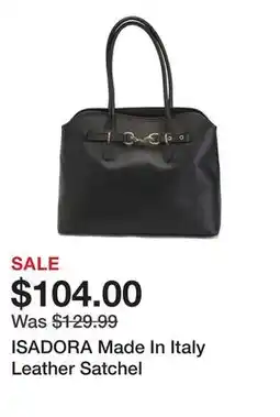 Marshalls ISADORA Made In Italy Leather Satchel offer