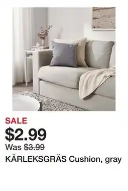 Ikea KÄRLEKSGRÄS Cushion, gray offer