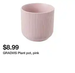 Ikea GRADVIS Plant pot, pink offer