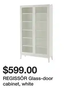 Ikea REGISSÖR Glass-door cabinet, white offer