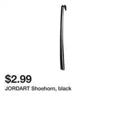 Ikea JORDART Shoehorn, black offer