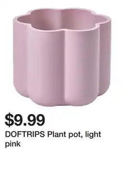 Ikea DOFTRIPS Plant pot, light pink offer