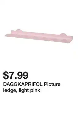 Ikea DAGGKAPRIFOL Picture ledge, light pink offer