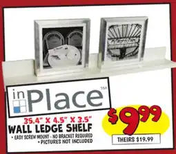 Ollie's inPlace 35.4 X 4.5 X 3.5 WALL LEDGE SHELF offer