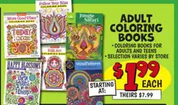 Ollie's ADULT COLORING BOOKS offer