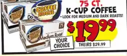 Ollie's 75 CT. K-CUP COFFEE offer
