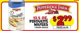 Ollie's PEPPERIDGE FARM 13.5 OZ. PIROUETTE WAFERS offer