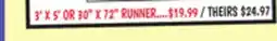 Ollie's 3' X 5' OR 30 X 72 RUNNER offer