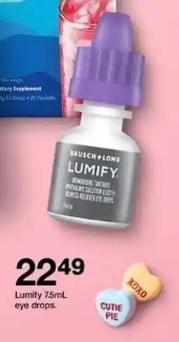 Target Lumity eye drops offer