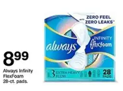 Target Always Infinity FlexFoam pads offer