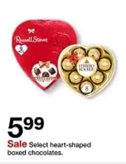 Target Select heart-shaped boxed chocolates offer