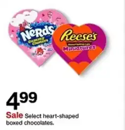 Target Select heart-boxed chocolates offer