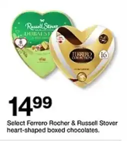 Target Select Ferrero Rocher & Russell Stover heart-shaped boxed chocolates offer
