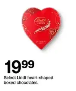 Target Select Lindt heart-shaped boxed chocolates offer