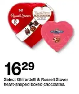 Target Select Ghirardelli & Russell Stover heart-shaped boxed chocolates offer