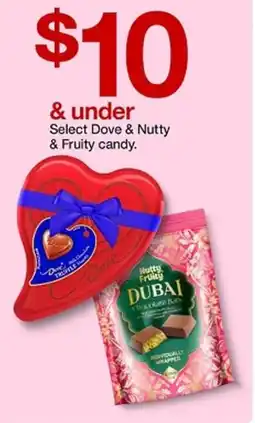 Target Select Dove & Nutty & Fruity candy offer