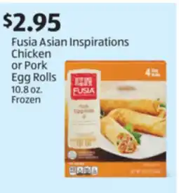 Aldi Fusia Asian Inspirations Chicken or Pork Egg Rolls offer