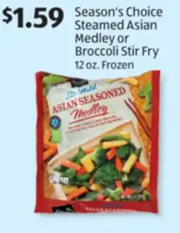 Aldi Season's Choice Steamed Asian Medley or Broccoli Stir Fry offer