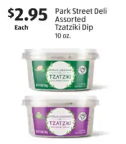 Aldi Park Street Deli Assorted Tzatziki Dip offer