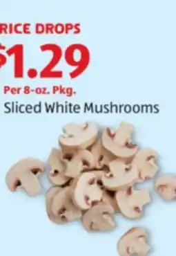 Aldi Sliced White Mushrooms offer