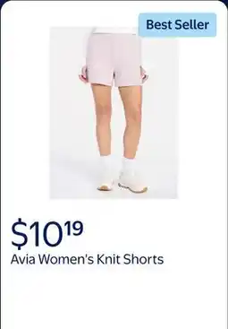 Walmart Avia Women's Knit Shorts offer