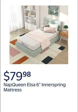 Walmart NapQueen Elsa 6 Twin, Bonnell Coil, Innerspring Mattress offer