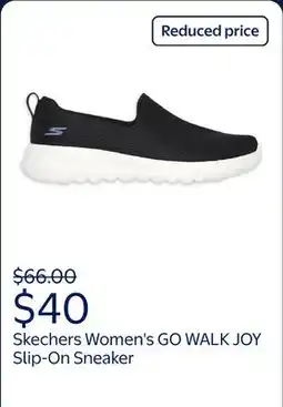 Walmart Skechers Women's GO WALK JOY - Aurora Slip-On Sneaker, Wide Width Available offer
