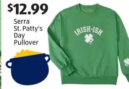 Aldi Serra St. Patty's Day Pullover offer