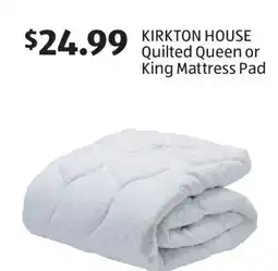 Aldi KIRKTON HOUSE Quilted Queen or King Mattress Pad offer