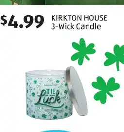 Aldi KIRKTON HOUSE 3-Wick Candle offer