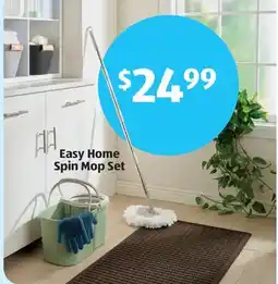 Aldi Easy Home Spin Mop Set offer