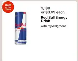Walgreens Red Bull Energy Drink offer