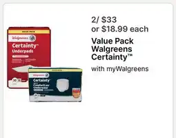 Walgreens Value Pack Walgreens Certainty offer